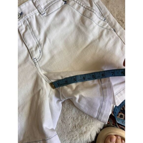 Vintage 90s Ralph Lauren Jeans Co. White Jean Denim Shorts Size 8 - Picture 6 of 7